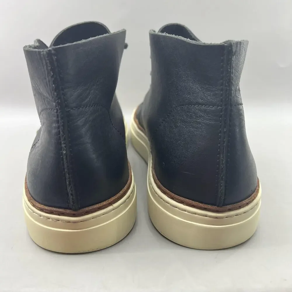 COS Chukka Boots Men Size 11.5 Black Leather Ankle Casual Comfort Lace Shoes